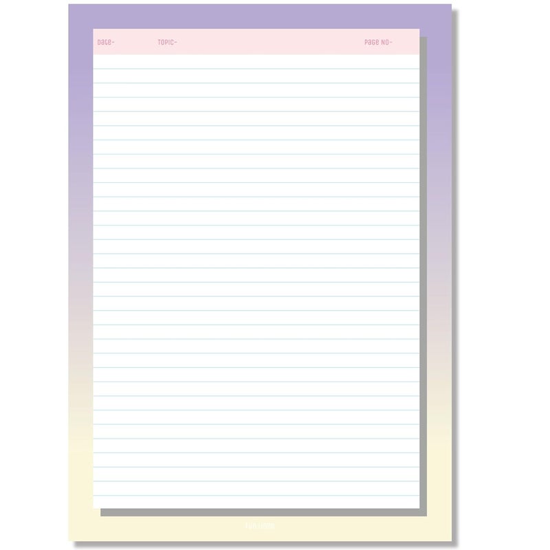 Fun Lines Premium A4 Project Papers - Pack of 80 (Gradient) - Image 5