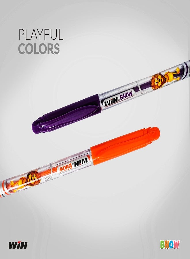 دبليو آي أن أقلام حبر جاف من وين بهاو | 30 قلمًا أسود | أقلام بتصميم الأسد | رأس 0.7 مم لكتابة سلسة | هيكل شفاف خفيف الوزن | مثالية للاستخدام في المدرسة والجامعة والعمل | قلم حبر جاف اقتصادي - Image 4