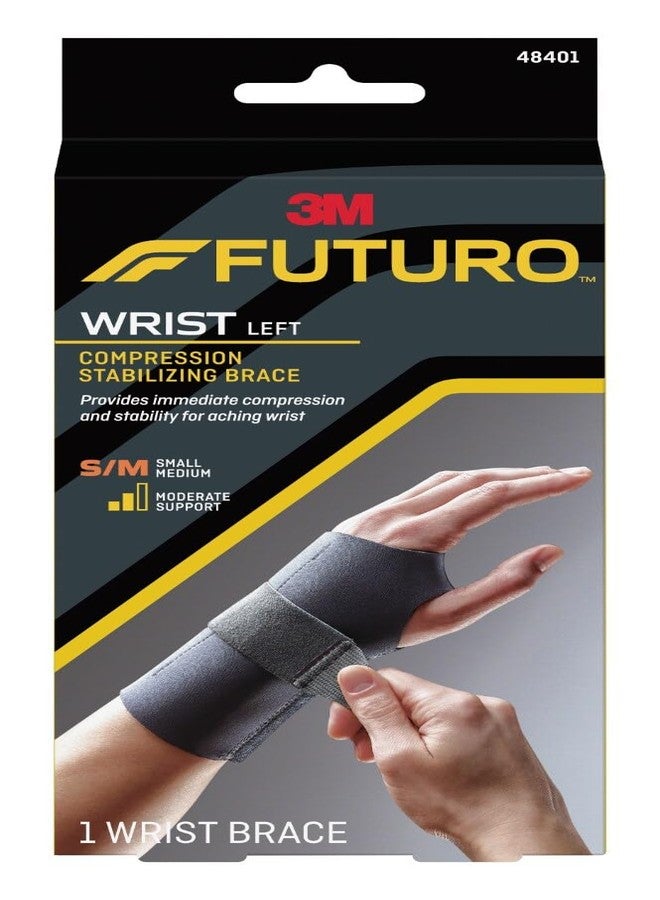 FUTURO Compression Stabilizing Wrist Brace, Left Hand, S/M - Image 1