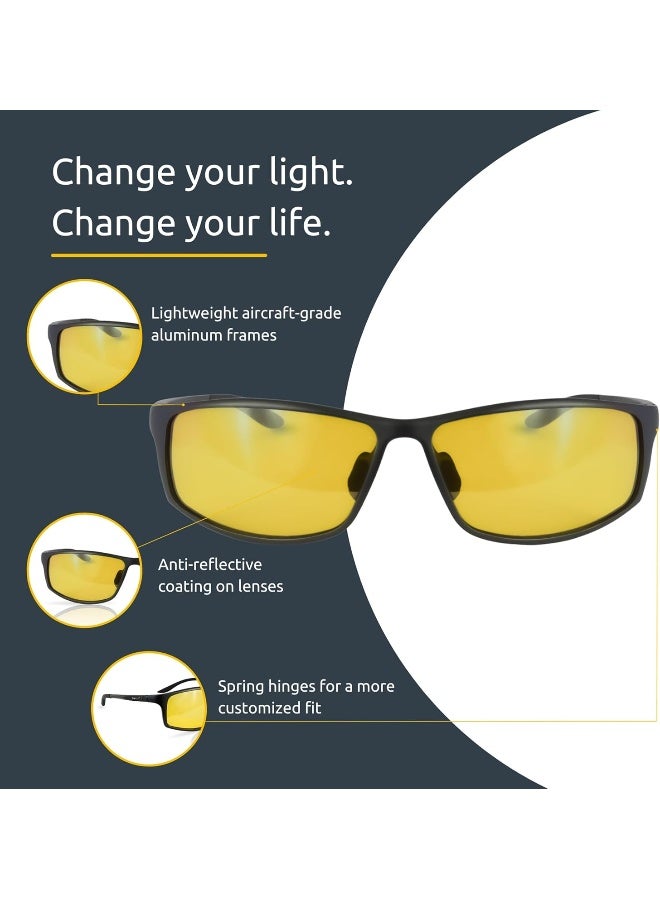truedark TrueDark Daylights Amber Elite Blue Light Blocking Glasses to Reduce Eye Strain and UV Glare for Increased Energy - Men & Women, Computer Screen, Gaming, TV, Phone - by Dave Asprey  - Image 2