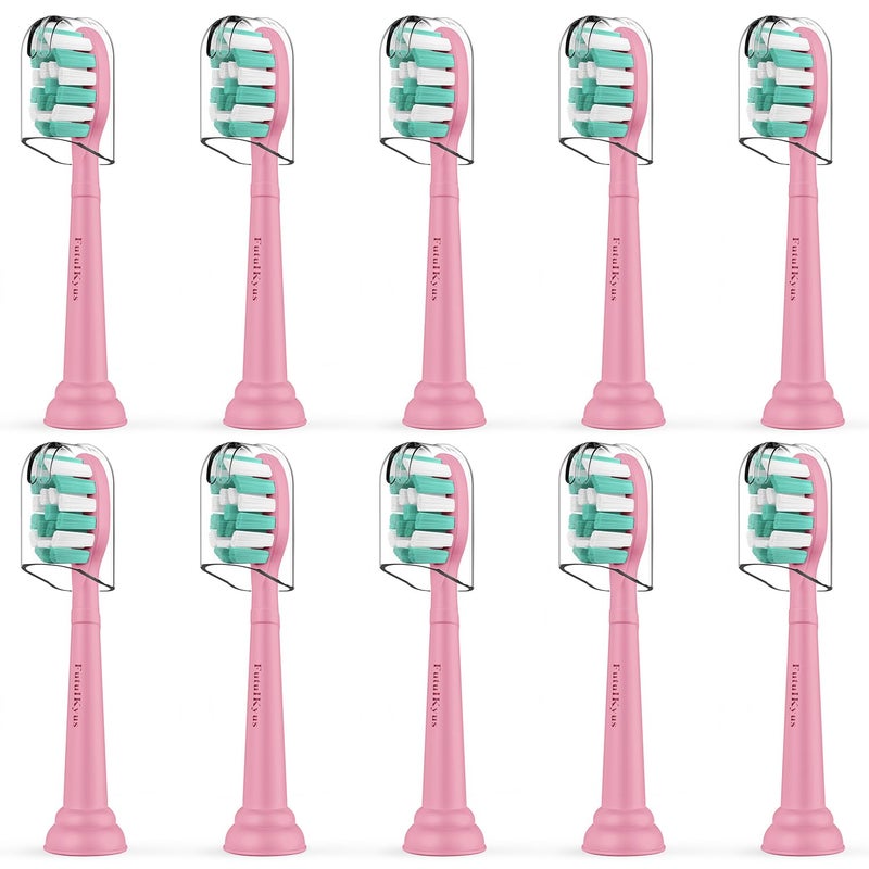 Futulkyus Toothbrush Replacement Heads for Philips Sonicare Plaque Control Simply Clean 4100 5100 Electric Brush Head, 10 Pack, Pink - Image 1