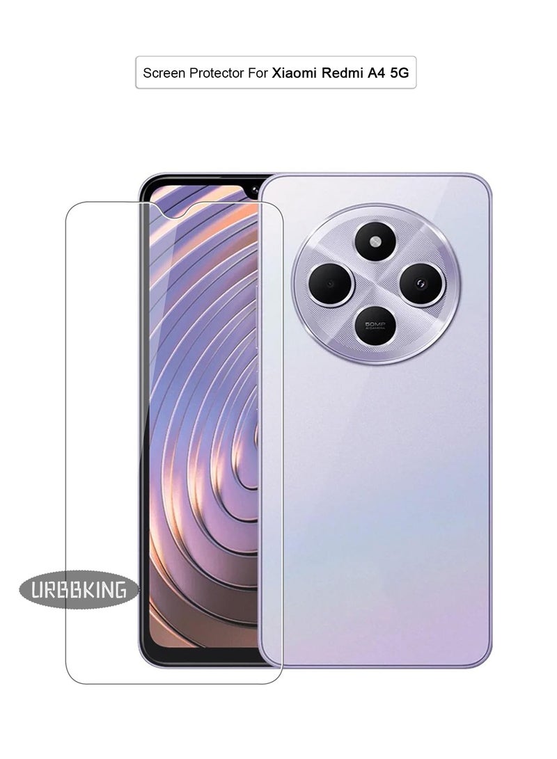URBBKING Tempered Glass Screen Protector Compatible for Xiaomi Redmi A4 5G