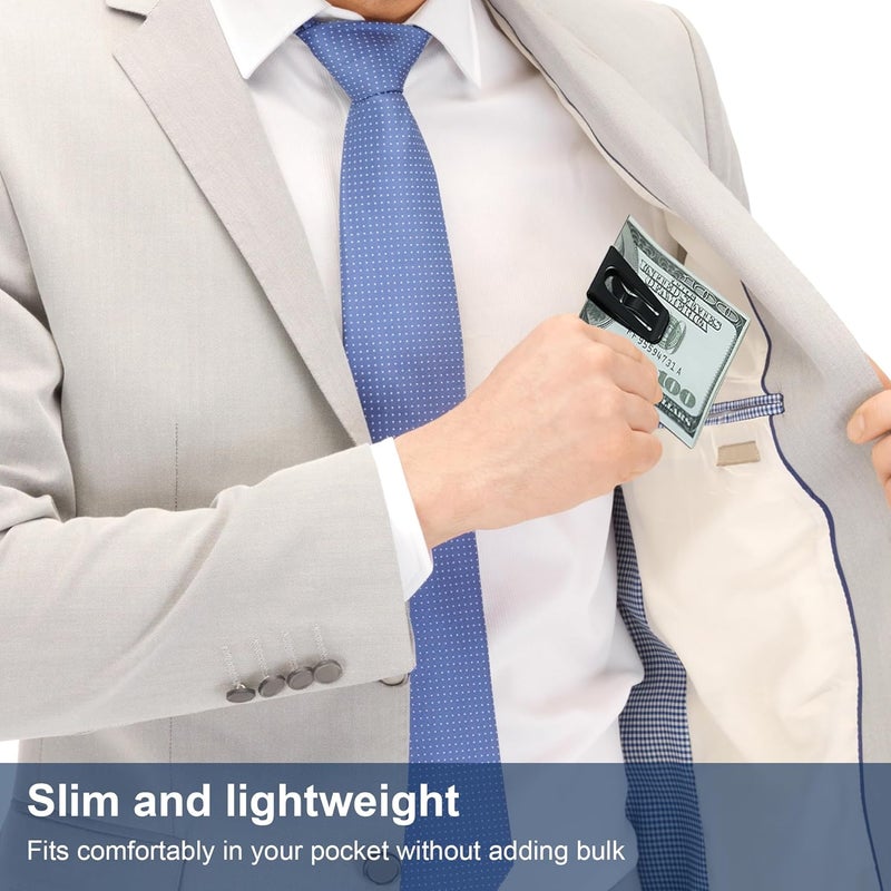 CKLT Creative Metal Money Clip,Handiness Wallet Credit Card Clip,Minimalist Front Pocket Wallet,Ideal Men's Boy's Gift - Image 3