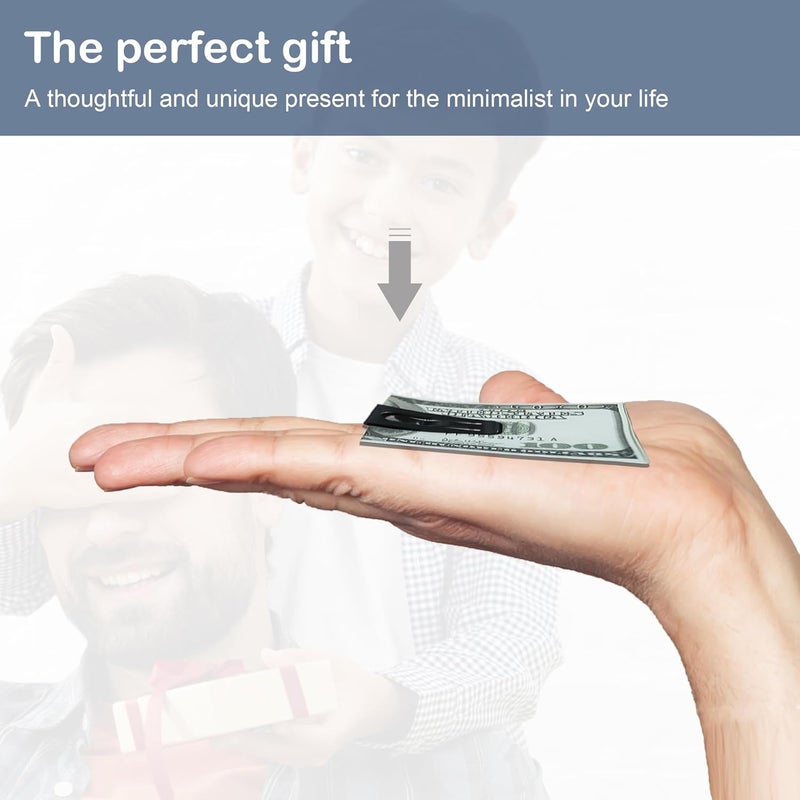 CKLT Creative Metal Money Clip,Handiness Wallet Credit Card Clip,Minimalist Front Pocket Wallet,Ideal Men's Boy's Gift - Image 2