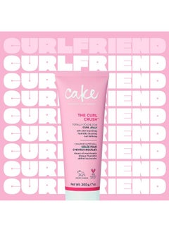 Cake Beauty Cake Beauty Curl Jelly, The Curl Crush - Moisturizes & Nourishes Curls - Lightweight for Soft Hold & Shiny Finish - Humidity Blocking For Frizz Control - For Curly Hair- 7 oz / 200g  - Image 2