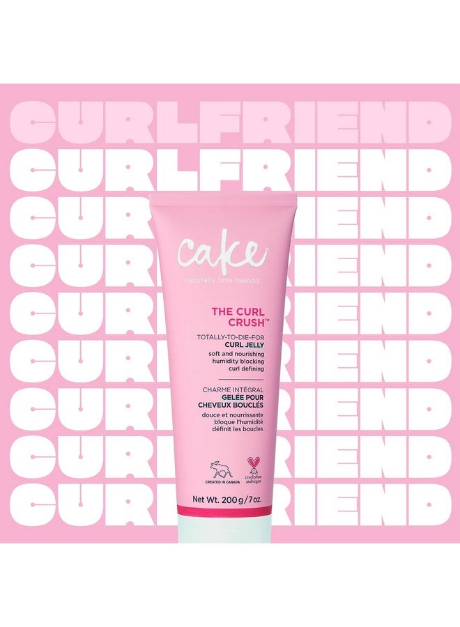 Cake Beauty Curl Jelly, The Curl Crush - Moisturizes & Nourishes Curls - Lightweight for Soft Hold & Shiny Finish - Humidity Blocking For Frizz Control - For Curly Hair- 7 oz / 200g - Image 2
