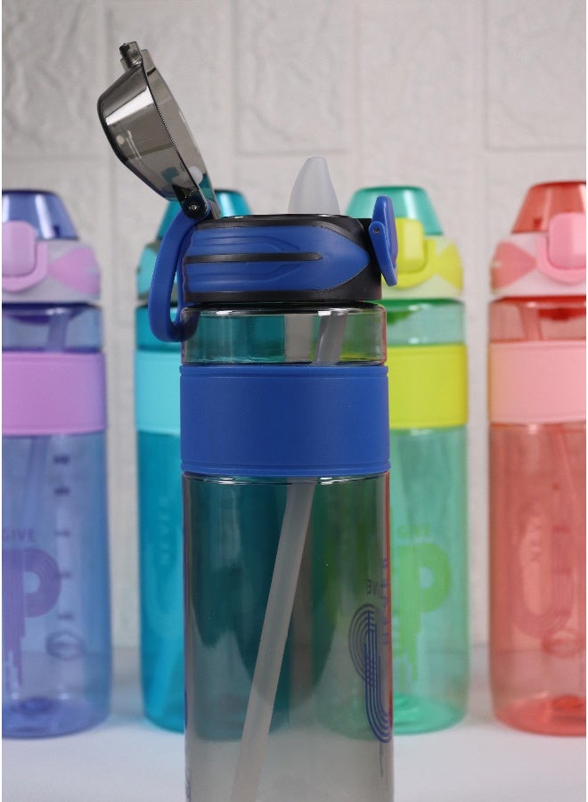 توشيونيكس زجاجة مياه شرب فاخرة سعة 900 مل - مصنوعة من مادة تريتان خالية من مادة BPA مع شفاطة بفتحة تهوية وغطاء قفل مانع للتسرب ومقبض وقبضة - مثالية للأطفال والكبار في صالة الألعاب الرياضية والمكتب والمدرسة والأنشطة الخارجية - زجاجة مياه سعة 30 أونصة - Image 3