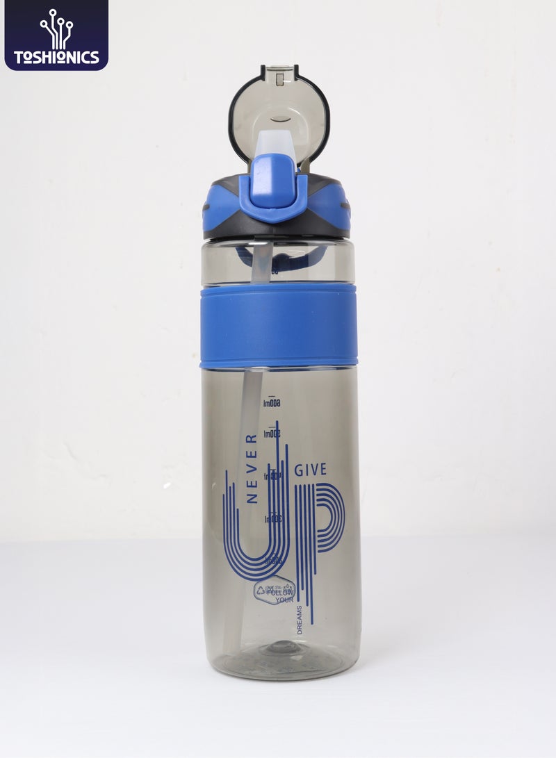 توشيونيكس زجاجة مياه شرب فاخرة سعة 900 مل - مصنوعة من مادة تريتان خالية من مادة BPA مع شفاطة بفتحة تهوية وغطاء قفل مانع للتسرب ومقبض وقبضة - مثالية للأطفال والكبار في صالة الألعاب الرياضية والمكتب والمدرسة والأنشطة الخارجية - زجاجة مياه سعة 30 أونصة - Image 1