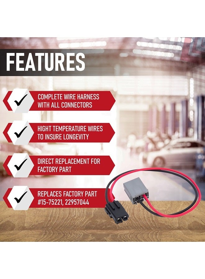 AA Ignition Blower Motor Wiring Harness - Replaces 15-75221, ‎22957044, 1588735 - Compatible Replacement for Cadillac, Chevrolet, GMC & Hummer Vehicles - 2007, 2008, 2009, 2010, 2011, 2012, 2013, 2014 - Image 2