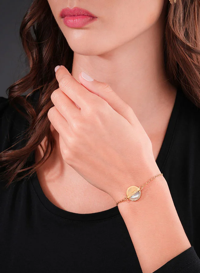 شيروتي 1881 Sunshine Gold Ladies Bracelet Radiant and Elegant Jewelry