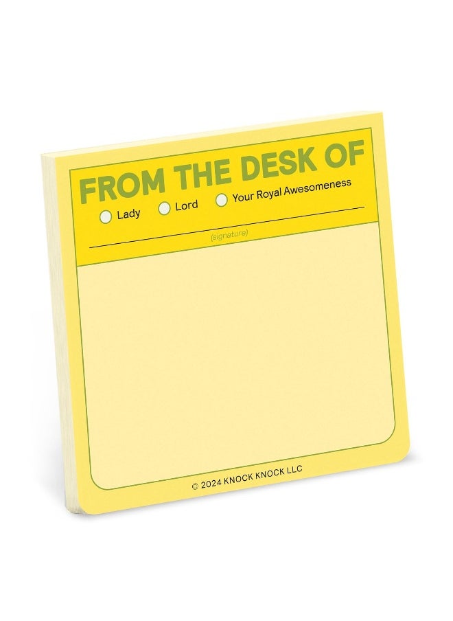Knock Knock From the Desk Of Sticky Note  - Image 1
