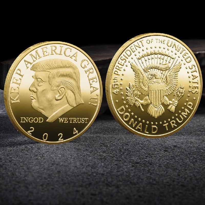 HARPIMER Donald Trump Coin, 45th President Commemorative Coin, Show Your Support for Maintaining America's Greatness (1 Piece) - Image 3