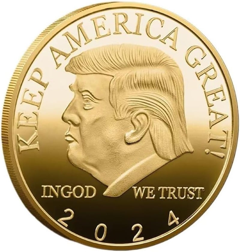 HARPIMER Donald Trump Coin, 45th President Commemorative Coin, Show Your Support for Maintaining America's Greatness (1 Piece) - Image 1