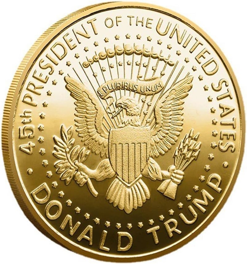 HARPIMER Donald Trump Coin, 45th President Commemorative Coin, Show Your Support for Maintaining America's Greatness (1 Piece) - Image 2