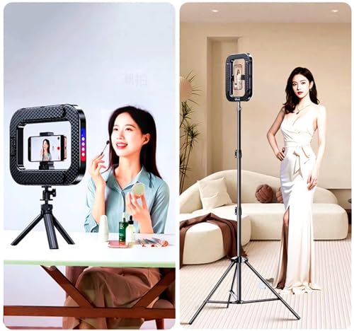 Yadsux Ring Light for Phone, Phone Ring Light Stabilizer for Video Recording,Smartphone Video Rig for Tiktok Vlogging,RGB Video Light for Photography Filmmaking Video Maker,Stabilizer Light Combination - Image 3