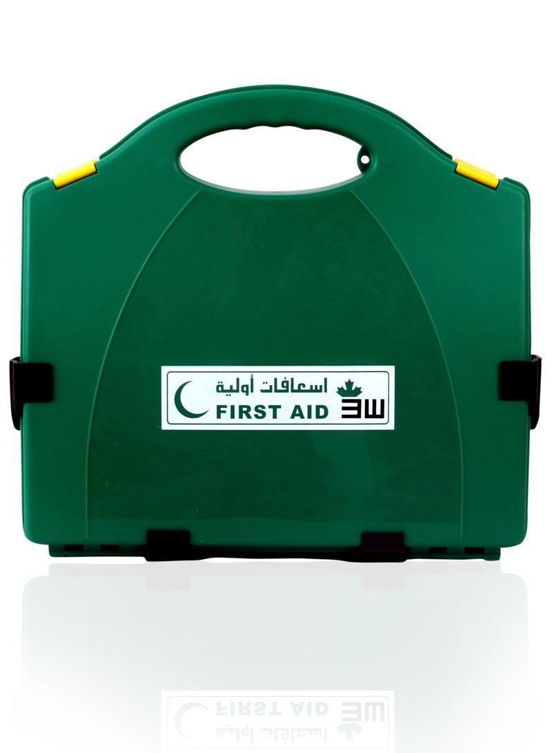 3W Healthcare Green Plastic First Aid Box - Image 1