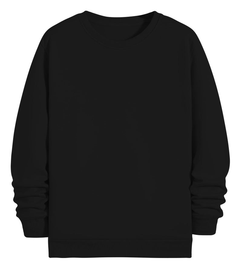 THE BLAZZE Women’s Fleece Stretchable Full Sleeves Sweatshirt Regular Fit Round Neck Casual Winterwear for Girls and Womens VBW5 7800 36 BLK - Image 1