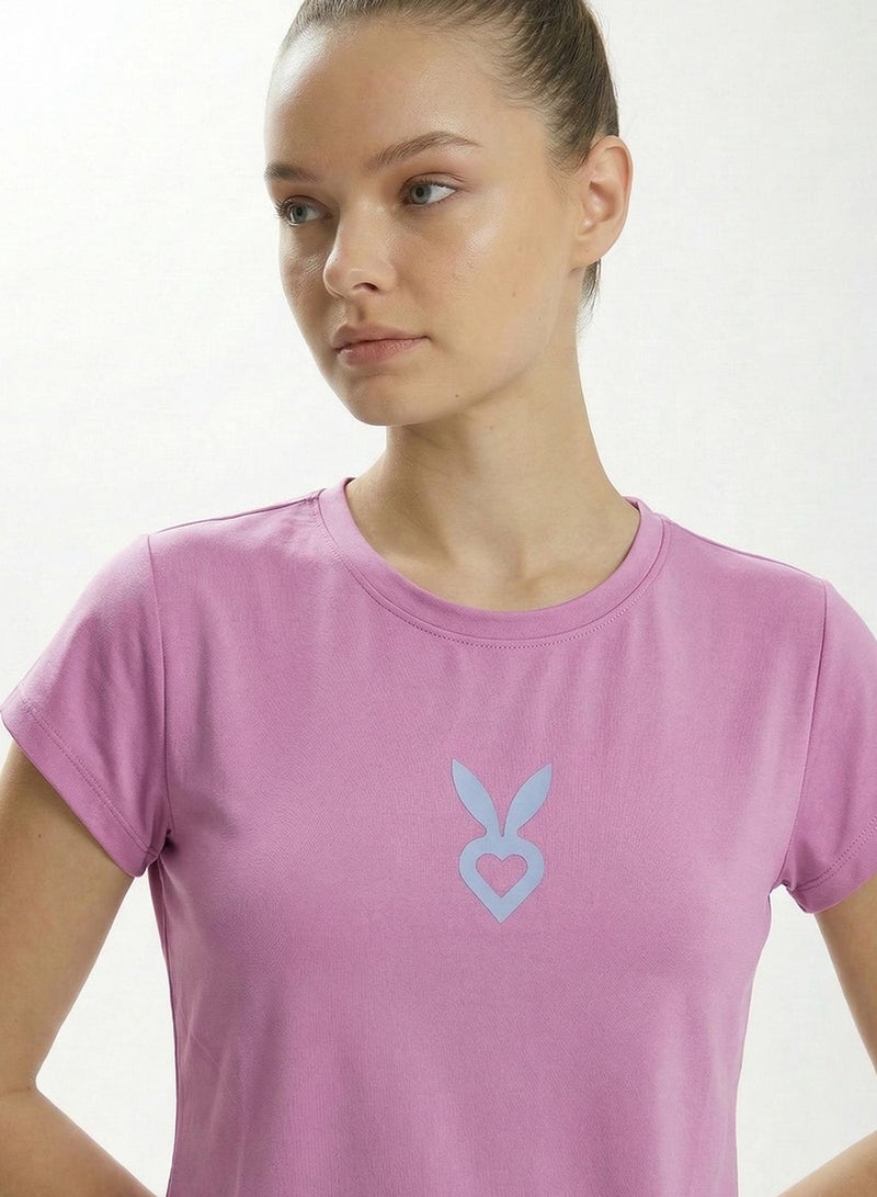 Cardio Bunny تي شيرت نسائي ضيق الشكل ومناسب للجسم - Image 5
