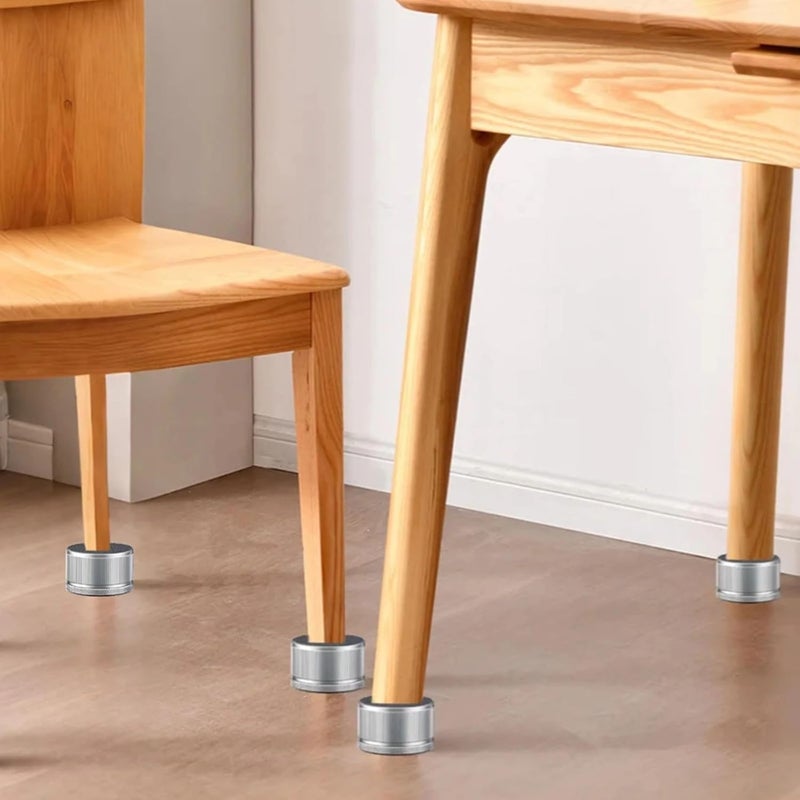 Adjustable Furniture Lifts: 4 Metal Risers, 1.5 in Height - Image 5