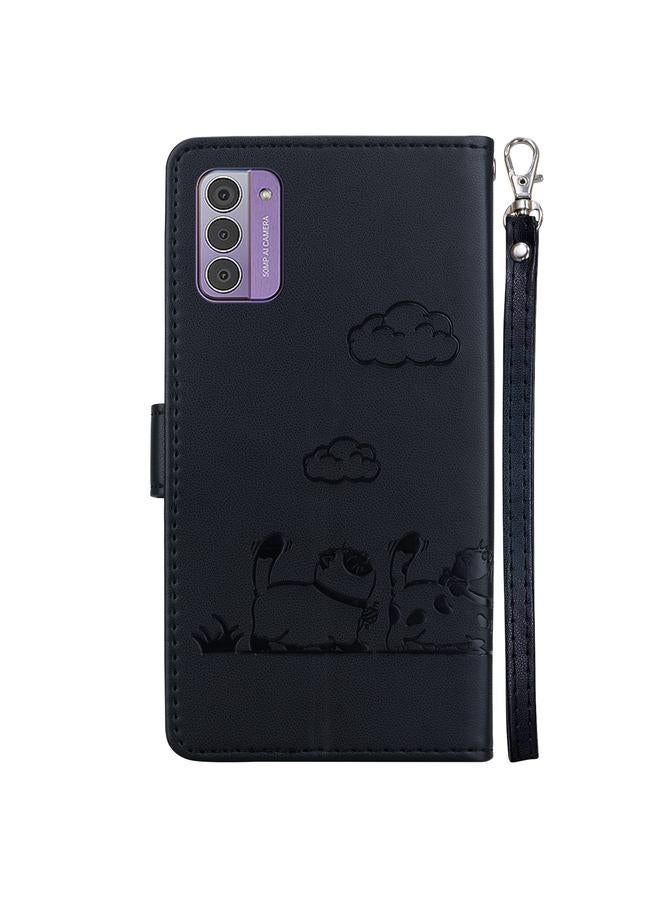 اس-توب جراب هاتف Nokia G42 من الجلد بتصميم قطط لطيفة بتقنية RFID - Image 3