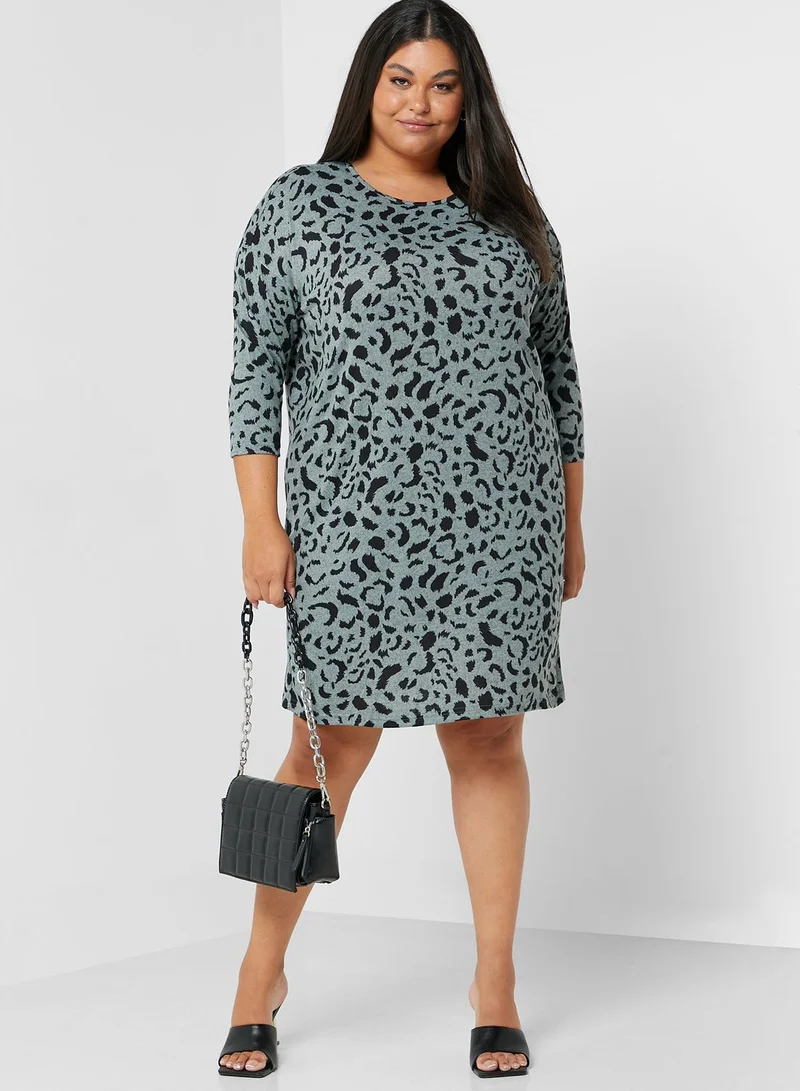 Only Carmakoma Animal Print Dress