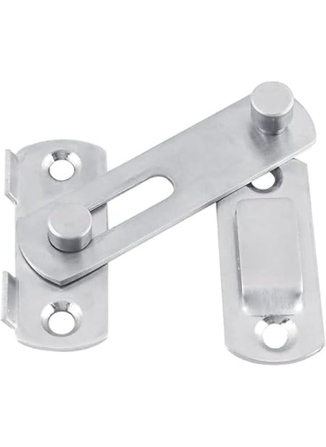 Generic MySouq-Store Door Bolts Hasp Latch Lock Sliding Door Lock Stainless Steel A Type Latch For Casement Cabinet Fitting With 4 * Screws  - Image 1