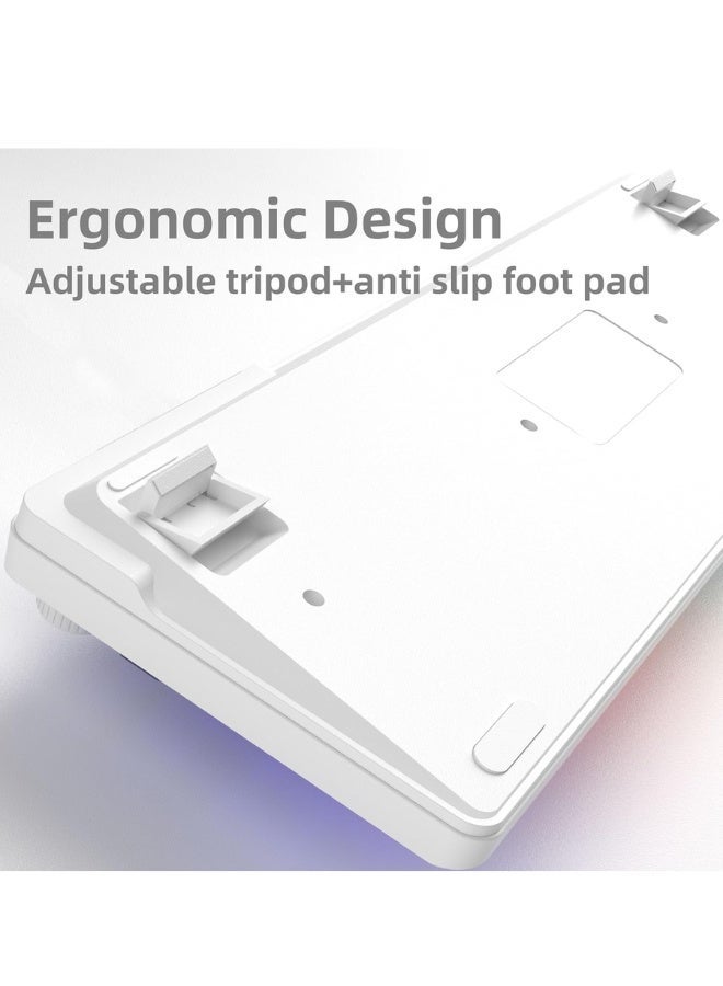 MageGee Keyboard Creamy GK960 98 Keys 95% Layout Keyboards, Type-C Connected Keyboard, Side Engraved ABS Keycaps, for PC/loptop/MAC - Image 4