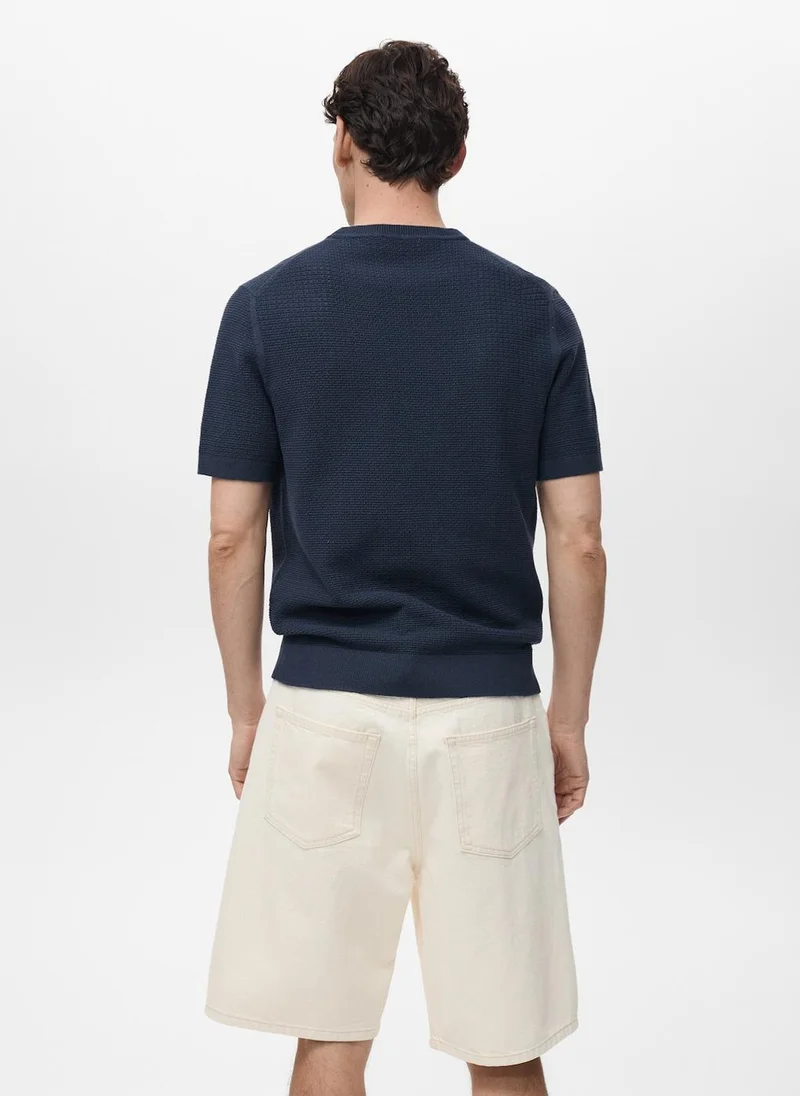 Mango Man Albahaca Crew Neck T-Shirt