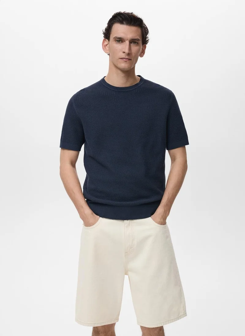 Mango Man Albahaca Crew Neck T-Shirt