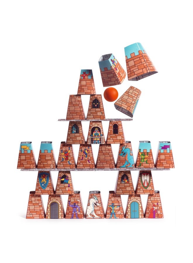 DJECO Castle Rock – Construction & Knock’Em Down 2-In-1 Game - Image 3