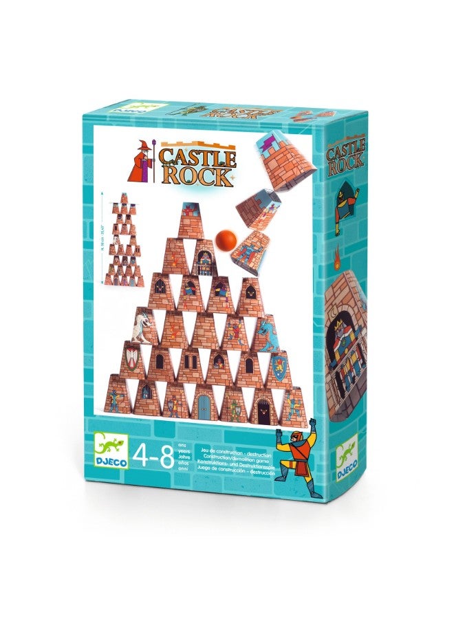 DJECO Castle Rock – Construction & Knock’Em Down 2-In-1 Game - Image 2