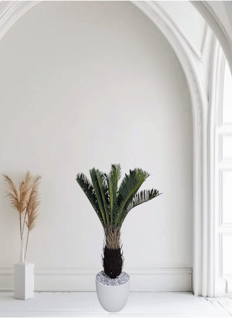 AL KHALDIYA Vegetable tree with a white pot in an attractive design, make your home more elegant, 80 cm  - Image 1