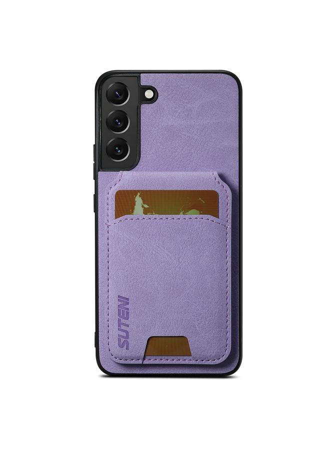 Suteni Case For Samsung Galaxy S22+ 5G H02 Litchi Leather Card Wallet Stand Back Phone Case - Image 1