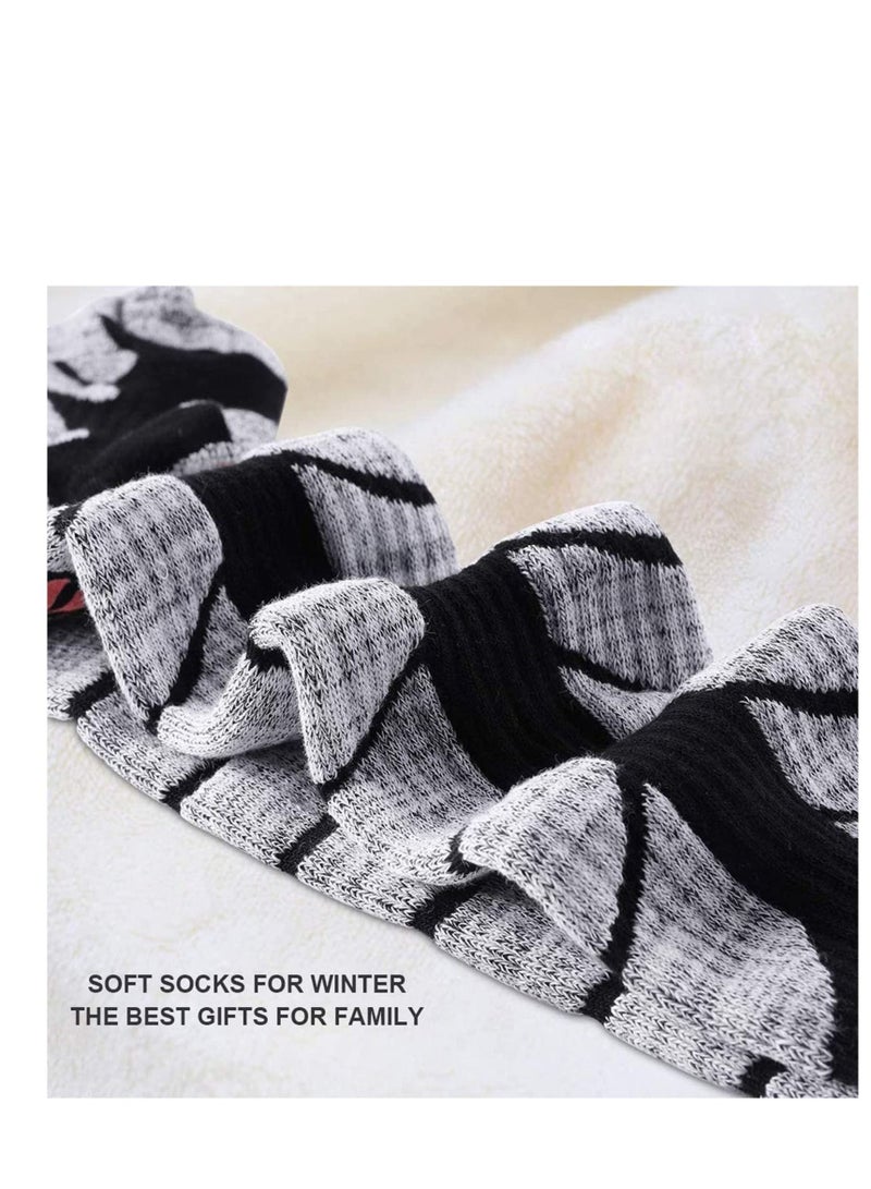SYOSI Knee High Compression Socks Sports Comfortable Socks Fit Athletic Ski Socks Snowboarding Socks Skiing Calf Socks Winter Long Socks for Women Men Sport Running Travel 2Pairs  - Image 3