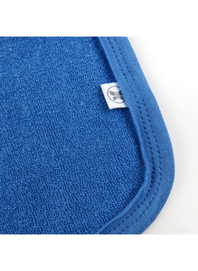 HonestBaby 10-Pack Organic Cotton Baby-Terry Wash Cloths, Rainbow Blues, One Size  - Image 3