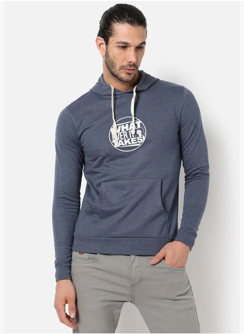 Campus Sutra Printed Sweatshirt
