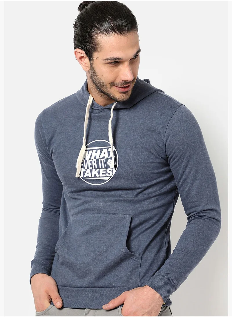 Campus Sutra Printed Sweatshirt