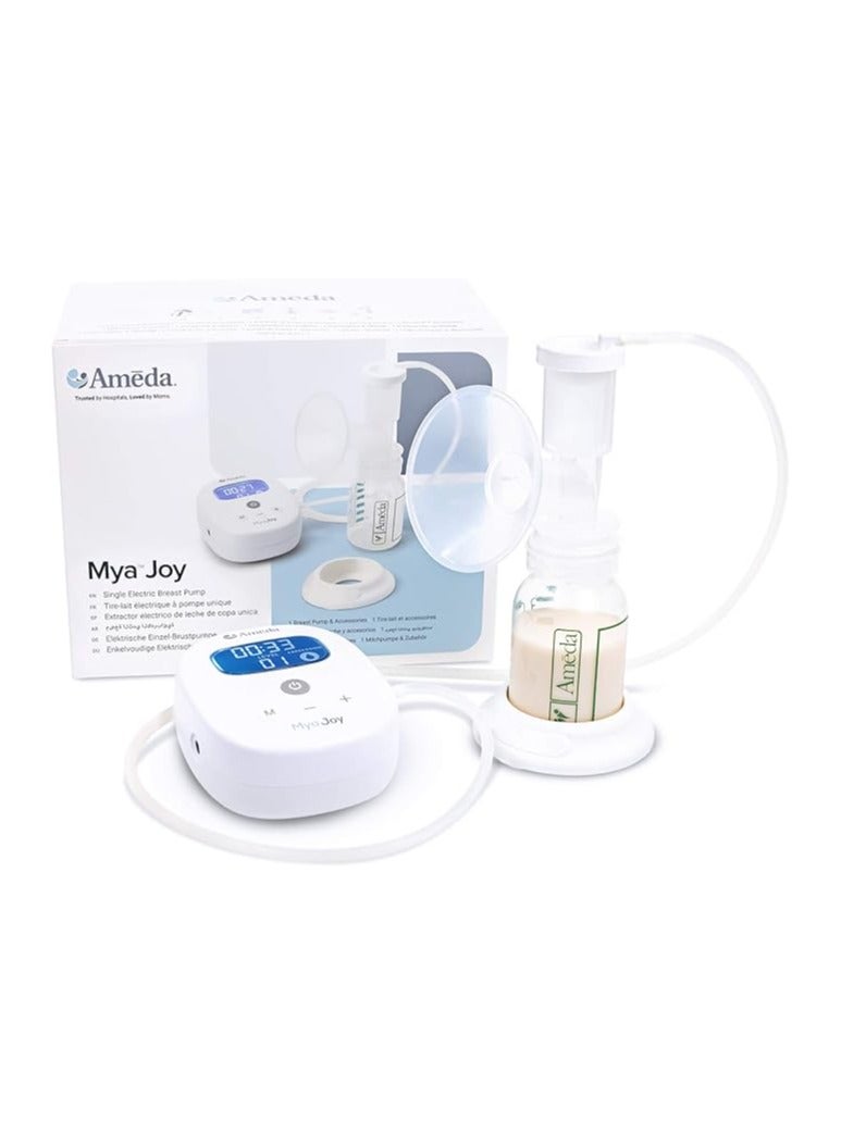 Ameda MYA Joy Single Electric Breast Pump & Accessories | Portable Breast Pump Hands Free | Lightweight Hospital Grade Breast Pump | Includes HygieniKit & Ameda Pump Parts | Hands Free Breast Pump - Image 1