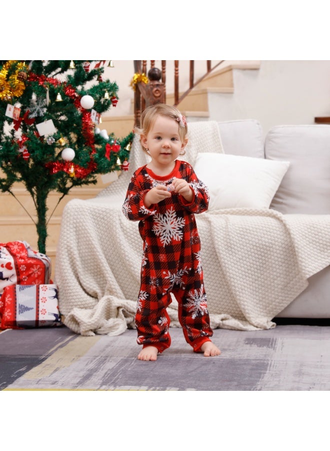 VUCATIN بيجامات عائلية متناسقة لعيد الميلاد للأطفال، ملابس متناسقة للعطلات، بيجامات طويلة الأكمام للوالدين والطفل للمنزل، مناسبة للنساء والرجال والأطفال (الأطفال) - Image 4