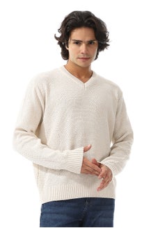 Andora V-Neck New Knitted Long Sleeves Pullover  - Image 1