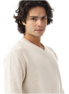 Andora V-Neck New Knitted Long Sleeves Pullover  - Image 4