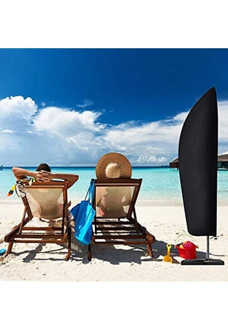 Y&D Protective Parasol Cover with Rod, Cantilever 2 to 4 m Large Umbrella Weatherproof UV-Anti Windproof and Snow Safe Outdoor for  - Image 2