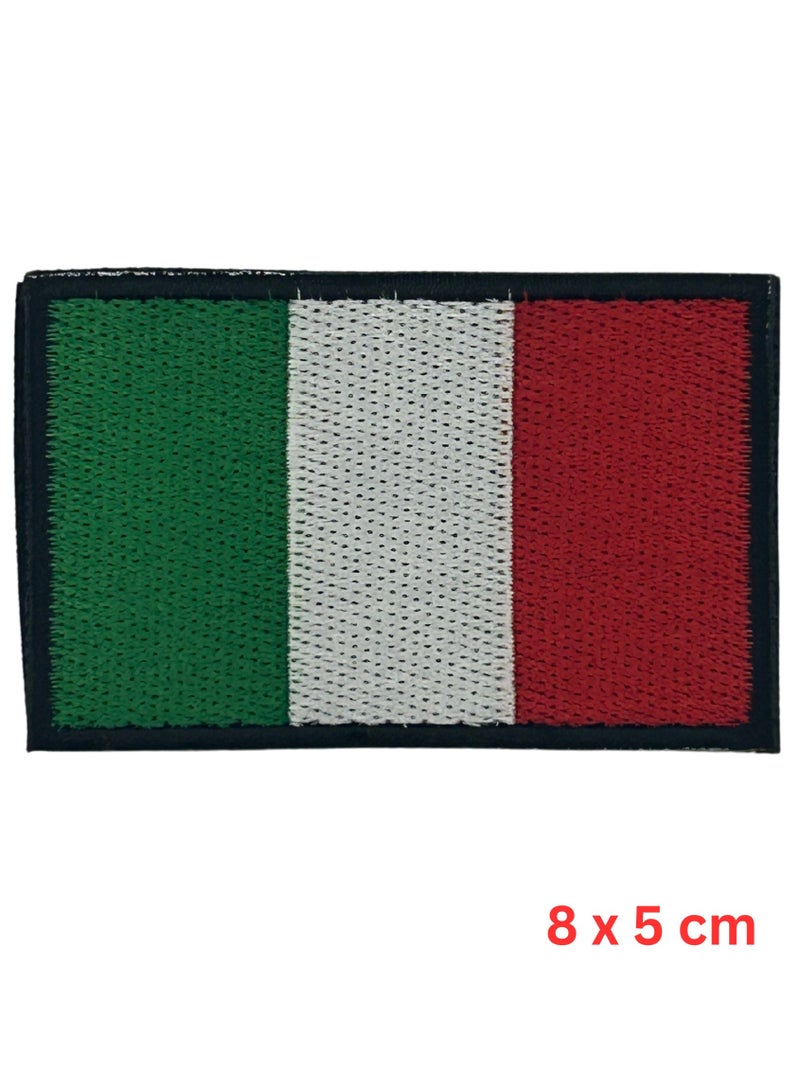 Project Nomad Project Nomad Velcro Hook Patch, Tacti-Cool FLAG Italy  Embroidery Patches, Harness for bag/pack/vest, tech gadgets for kids & adults, tactical backpack, military & travel, gift for men/women - Image 1