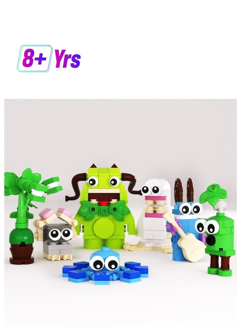 XiuWoo 185 pcs  My Singing Monsters Combination Educational Fun Collectible Action Figure Set Building Blocks Toy - Image 1