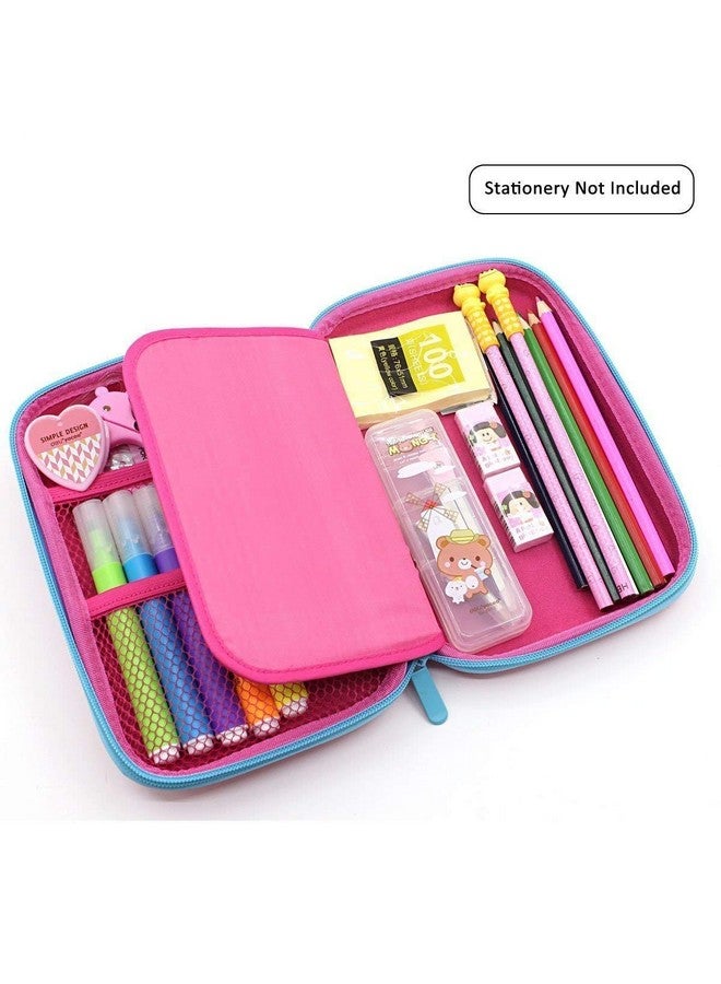 PARTEET Multipurpose Stylish Large Capacity Hardtop Eva Pencil Case Organizer, Pen Holder Pouch (Sky Blue) - Image 2