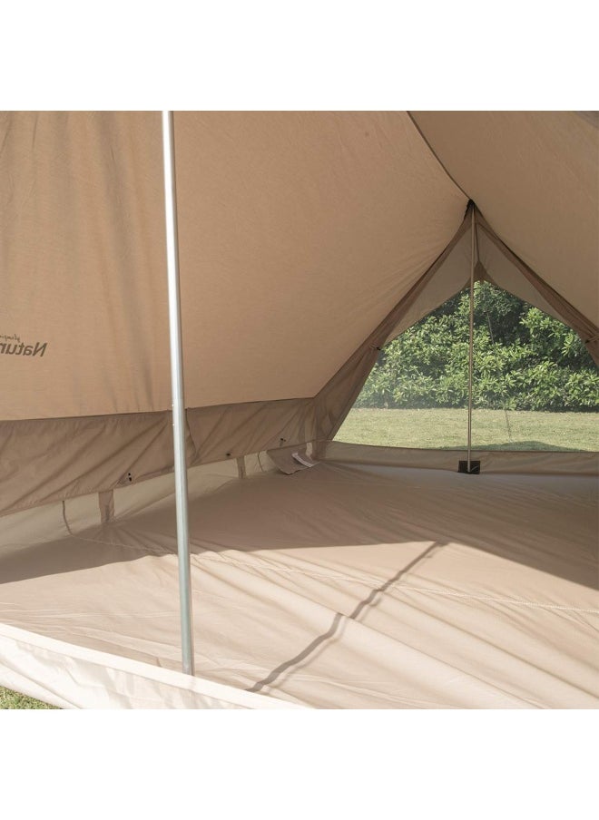 Naturehike Extend 5.6 Cotton Tent | 4-Person Tent | D-Shape, Waterproof, Ventilated | 305X183X150Cm | Special Cotton Fabric, Complete Accessories, Quick Setup | Color - Quicksand Gold  - Image 5