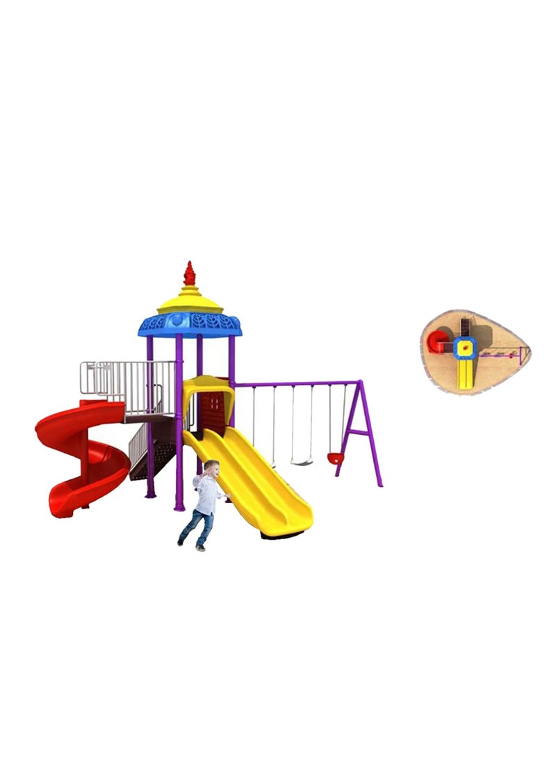 ميتس Myts - Mega Play centre Adventure Kids Swings And Wavy Slide - Image 1