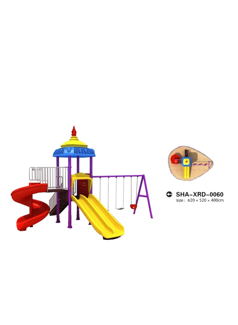 ميتس Myts - Mega Play centre Adventure Kids Swings And Wavy Slide - Image 2