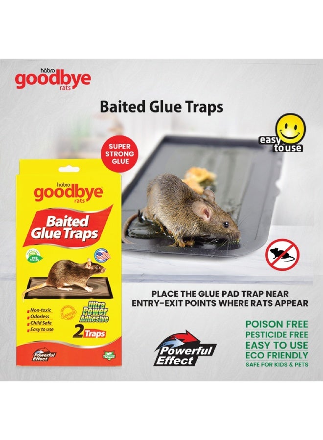 Dutch & Habro 2PCS Goodbye Rat Glue Baited Trap - Image 2