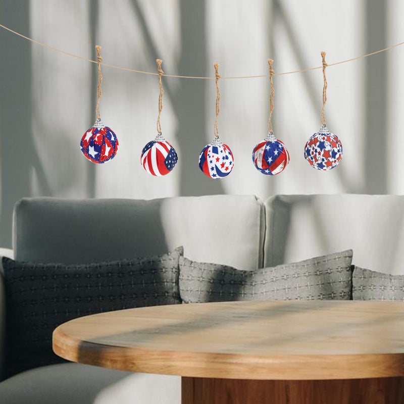12Pcs Independence Day Ornaments Patriotic Hanging Ornaments - Image 4